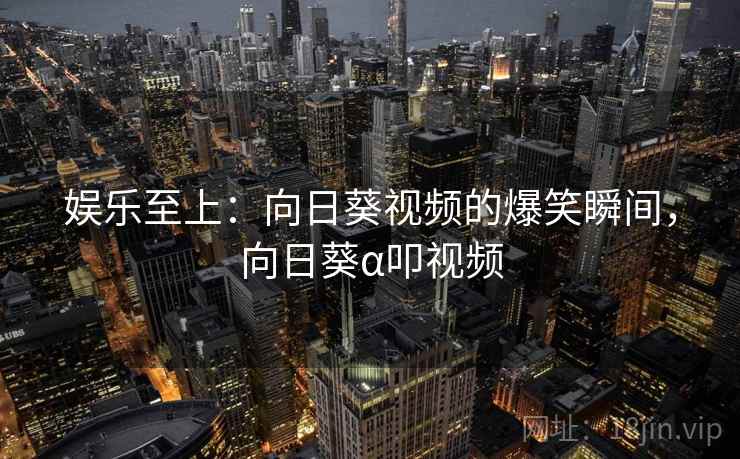 娱乐至上：向日葵视频的爆笑瞬间，向日葵α叩视频