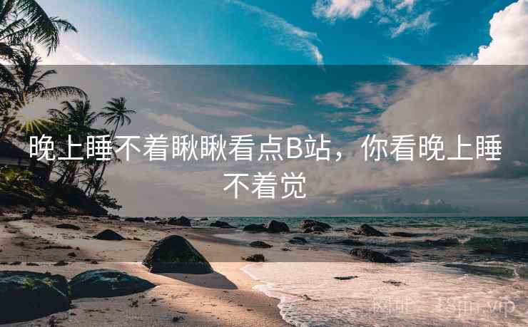 晚上睡不着瞅瞅看点B站，你看晚上睡不着觉