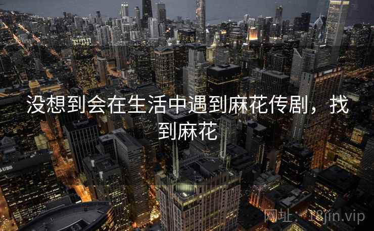 没想到会在生活中遇到麻花传剧,找到麻花