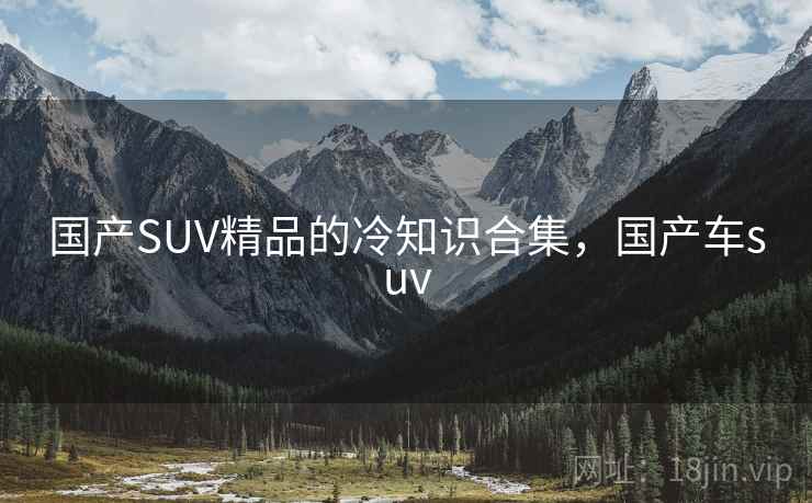 国产SUV精品的冷知识合集,国产车suv