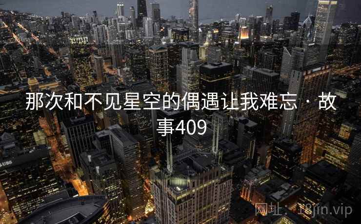 那次和不见星空的偶遇让我难忘 · 故事409